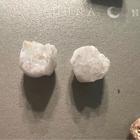 Luna Norte Druzy Quartz Earrings - Picture 4 of 7